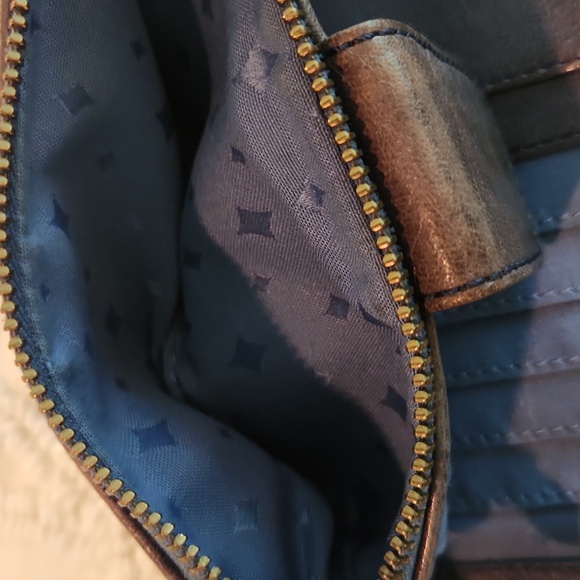 Fossil blue gray distressed wallet - Picture 4 of 9